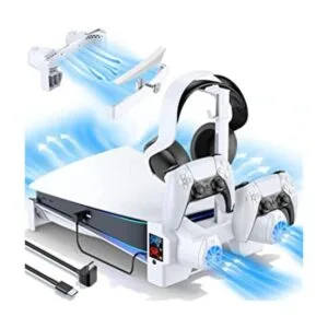 Soporte horizontal PS5 con ventiladores de enfriamiento de_1