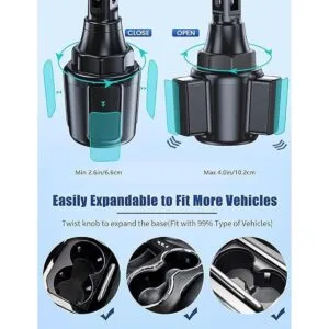 MOKPR Cargador inalámbrico para automóvil soporte para_5