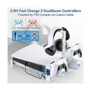 Soporte horizontal PS5 con ventiladores de enfriamiento de_3