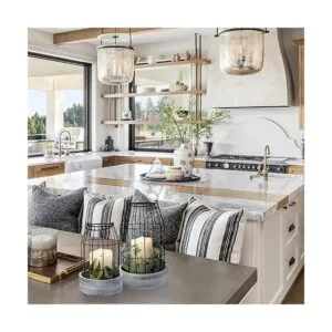 Decoración rústica de farol de granja elegantes linternas_4