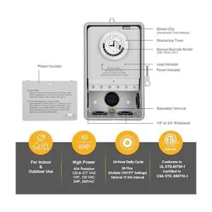 Suraielec Temporizador de piscina interruptor de_2