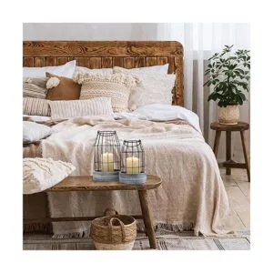 Decoración rústica de farol de granja elegantes linternas_6