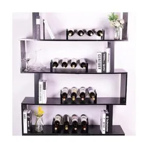 TONLEA Estante para vino de 4 niveles 3 en 1 16 botellas_3