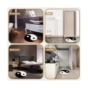 Ying Yang Alfombra decorativa Yin Yang alfombra circular_7