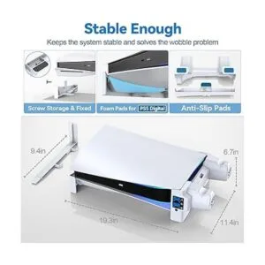 Soporte horizontal PS5 con ventiladores de enfriamiento de_4