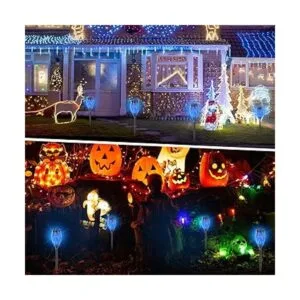 EOYIZW Luces solares para exteriores paquete de 12 luces_3