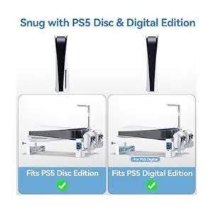 Soporte horizontal PS5 con ventiladores de enfriamiento de_6