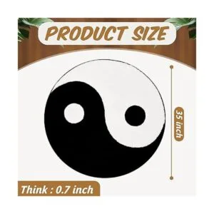 Ying Yang Alfombra decorativa Yin Yang alfombra circular_2