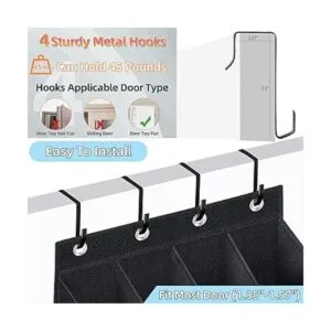 2 Pack Over The Door Shoe Organizer Hanging Shoe Organizer_5