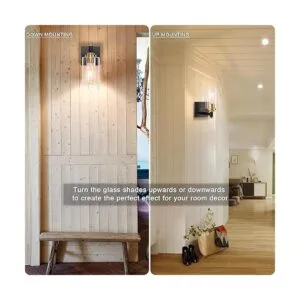 Lámpara de pared con 1 luz luz de tocador de baño_2