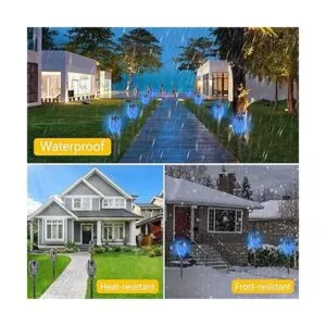 EOYIZW Luces solares para exteriores paquete de 12 luces_5