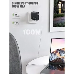 Cargador de pared USB C de 130 W cargador rápido GaN PD_7