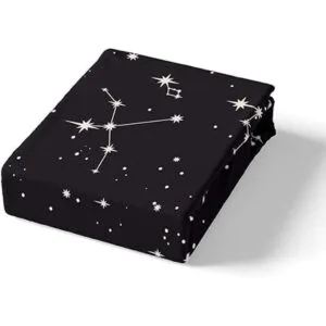 Juego de sábanas de galaxia tamaño matrimonial para niños_4