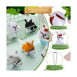 24 piezas de animales de peluche de caballo a granel de_4