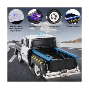 RC Control remoto policía camioneta vehículo de juguete_2