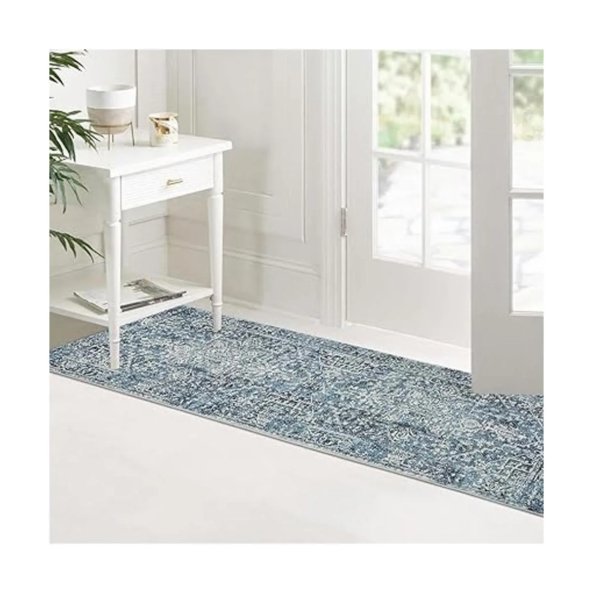 Morebes Alfombra persa vintage de 2 x 6 pulgadas lavable_5