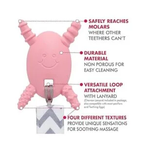 The Teething Egg Paquete rosa Imprescindible de la lista_4