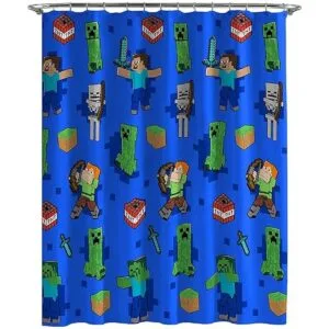 Minecraft Creeper TNT Juego de baño de 14 piezas incluye_2