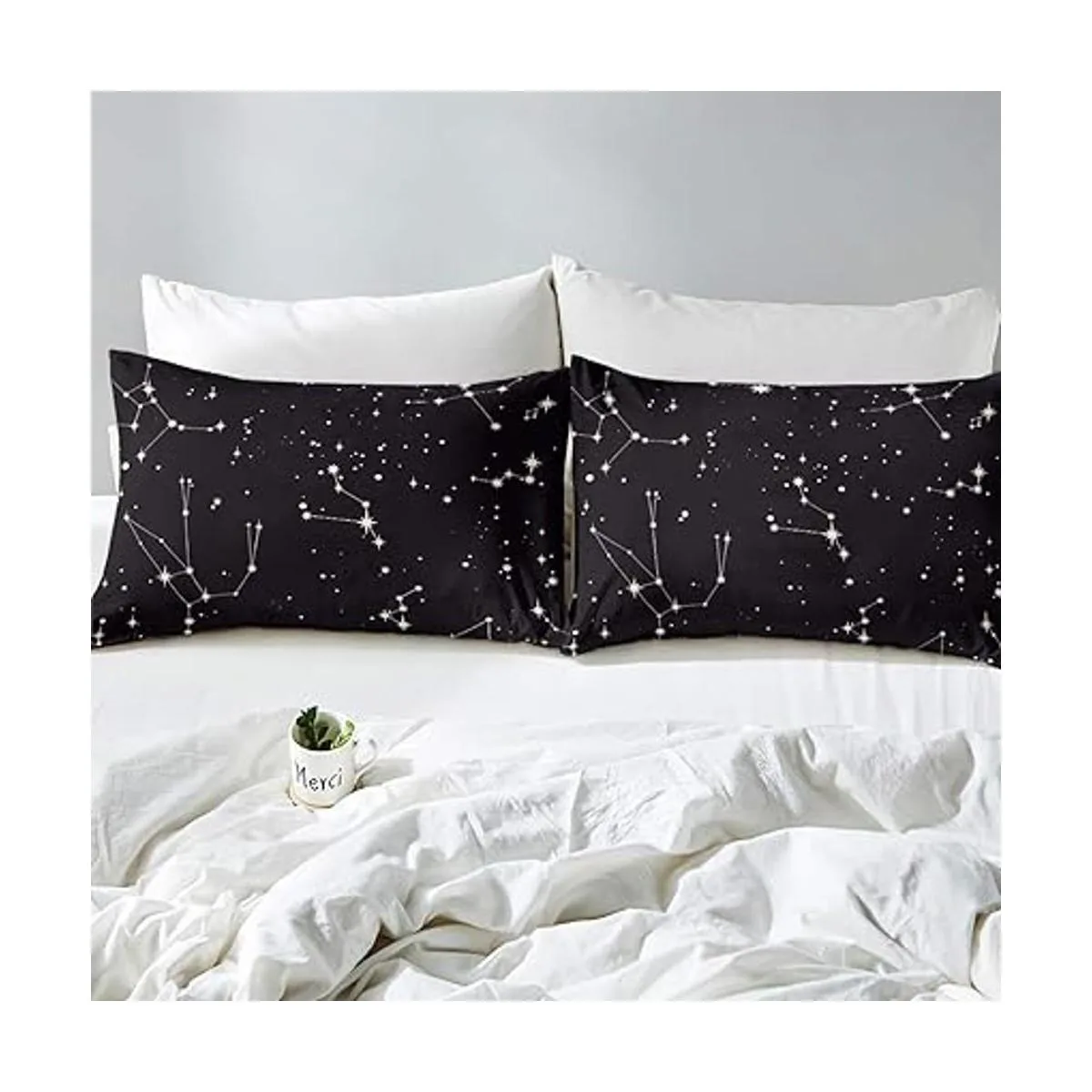 Juego de sábanas de galaxia tamaño matrimonial para niños_3