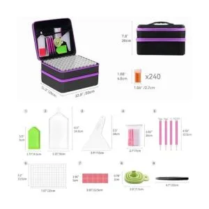 ARTDOT Cajas de almacenamiento de pintura de diamantes_5