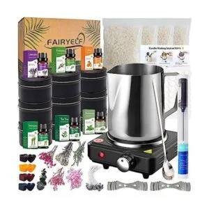 FAIRYELF Kit de fabricación de velas con derretidor de_1