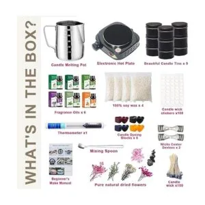 FAIRYELF Kit de fabricación de velas con derretidor de_5