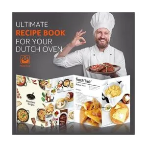 Overmont Olla de hierro fundido tipo horno holandés de 5_3