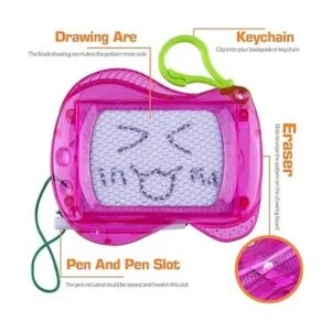 Paquete de 30 mini tablero magnético de dibujo para niños_6