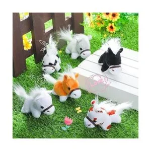 24 piezas de animales de peluche de caballo a granel de_2