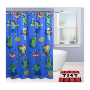 Minecraft Creeper TNT Juego de baño de 14 piezas incluye_7