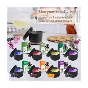 FAIRYELF Kit de fabricación de velas con derretidor de_6