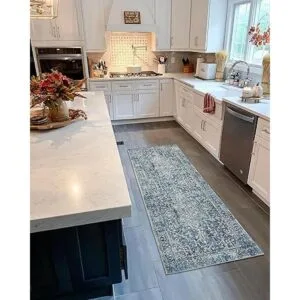 Morebes Alfombra persa vintage de 2 x 6 pulgadas lavable_4