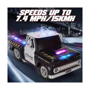 RC Control remoto policía camioneta vehículo de juguete_4