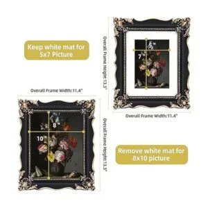 Saysmile Marco de fotos vintage de 8 x 10 pulgadas con_4