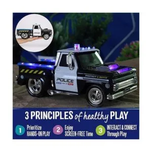 RC Control remoto policía camioneta vehículo de juguete_5