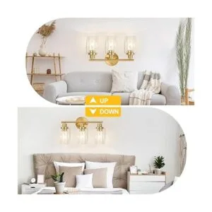 Lámpara de pared de latón cepillado aplique de pared de 3_2