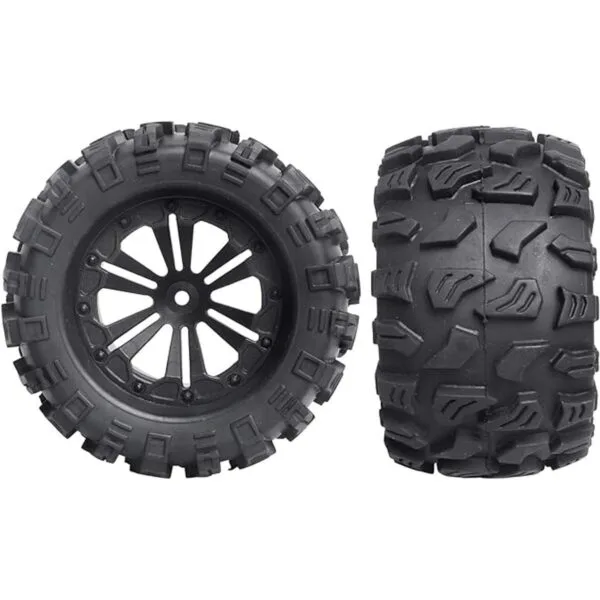 Ruedas y neumáticos hexagonales RC de 0.472 in con_4