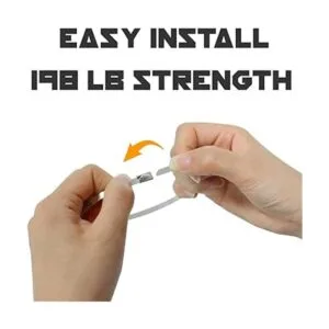 Bridas de metal 500 unidades acero inoxidable de grado_5