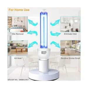 Lámpara germicida UV sin ozono bombilla UVC con base_2