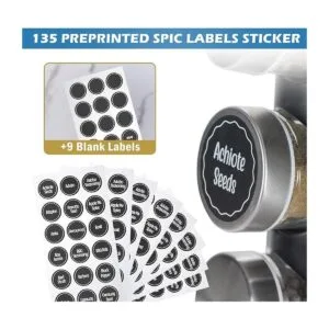 Estante giratorio de especias para encimera negra_4