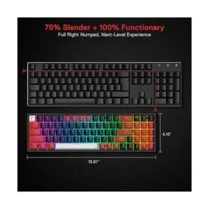 Redragon K628 PRO Teclado inalámbrico RGB para juegos de_3