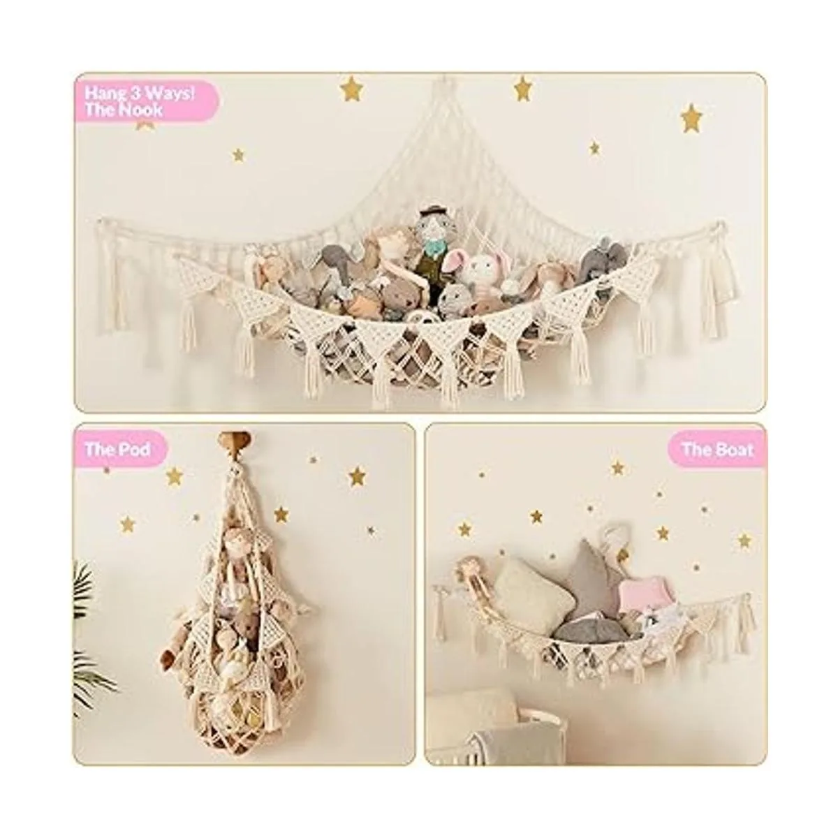 TIDYTEDS macramé DreamLights Red de almacenamiento de_3