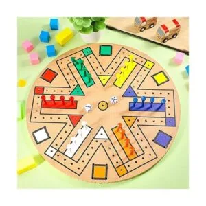 Juego de mesa de pista rápida de madera de 3 a 6 jugadores_6