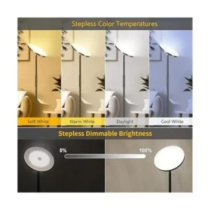 Floor Lamp Yikuneng 2400LM Sky Modern LED Torchiere 4_2