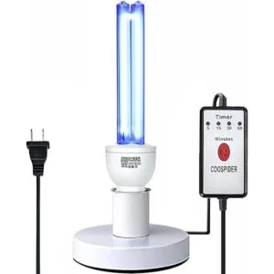 Lámpara germicida UV sin ozono bombilla UVC con base_1