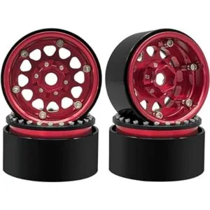 Globact 4 ruedas de 1.9 pulgadas RC Beadlock RC Rim Hub RC_6