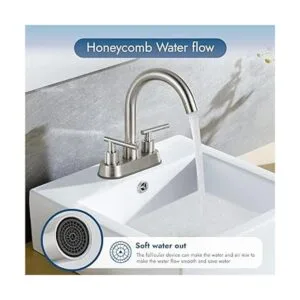 Cinwiny Grifo de lavabo SUS304 de 4 pulgadas de níquel_2