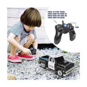 RC Control remoto policía camioneta vehículo de juguete_6