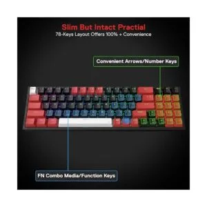 Redragon K628 PRO Teclado inalámbrico RGB para juegos de_5