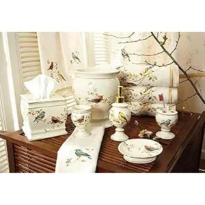 Avanti Linens Cesta de basura para pájaros dorados color_4